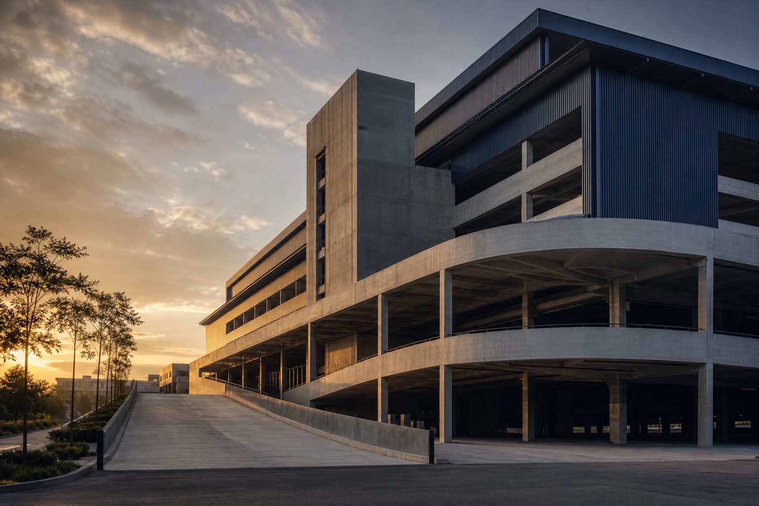 Modern JTC industrial building in Singapore